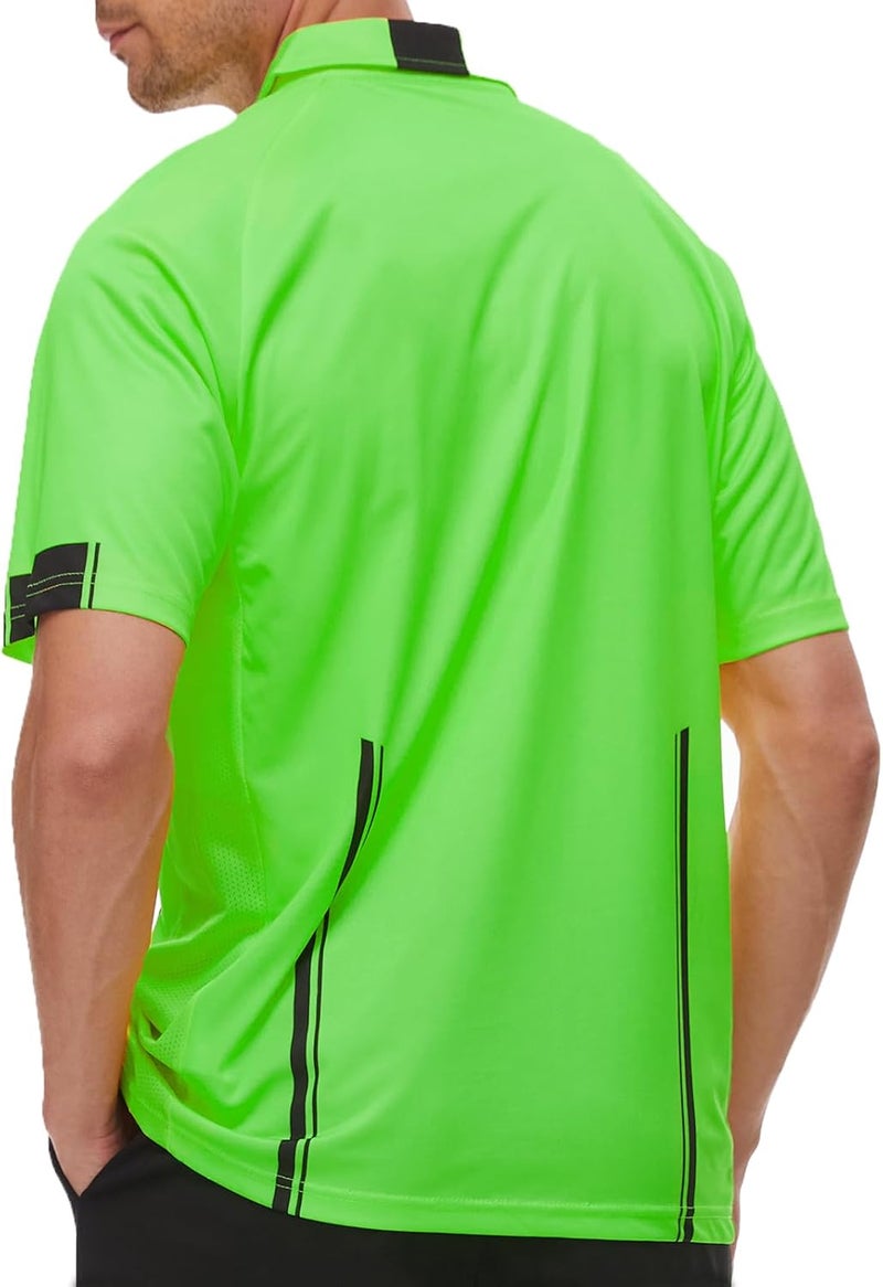 VKT Soccer Referee Shirt Jersey Kit Official Short Sleeve Ref Shirts Uniform Halloween Costume for Men & Women - Image 3